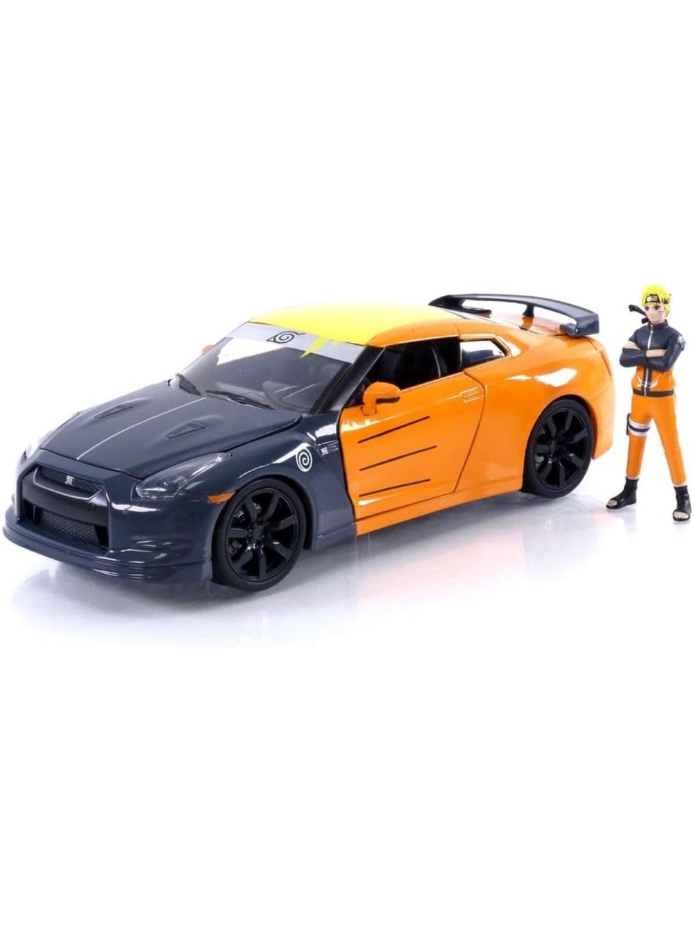 Naruto x 2009 Nissan GT-R (R35) Jada Die-Cast Collectible Car + Figure